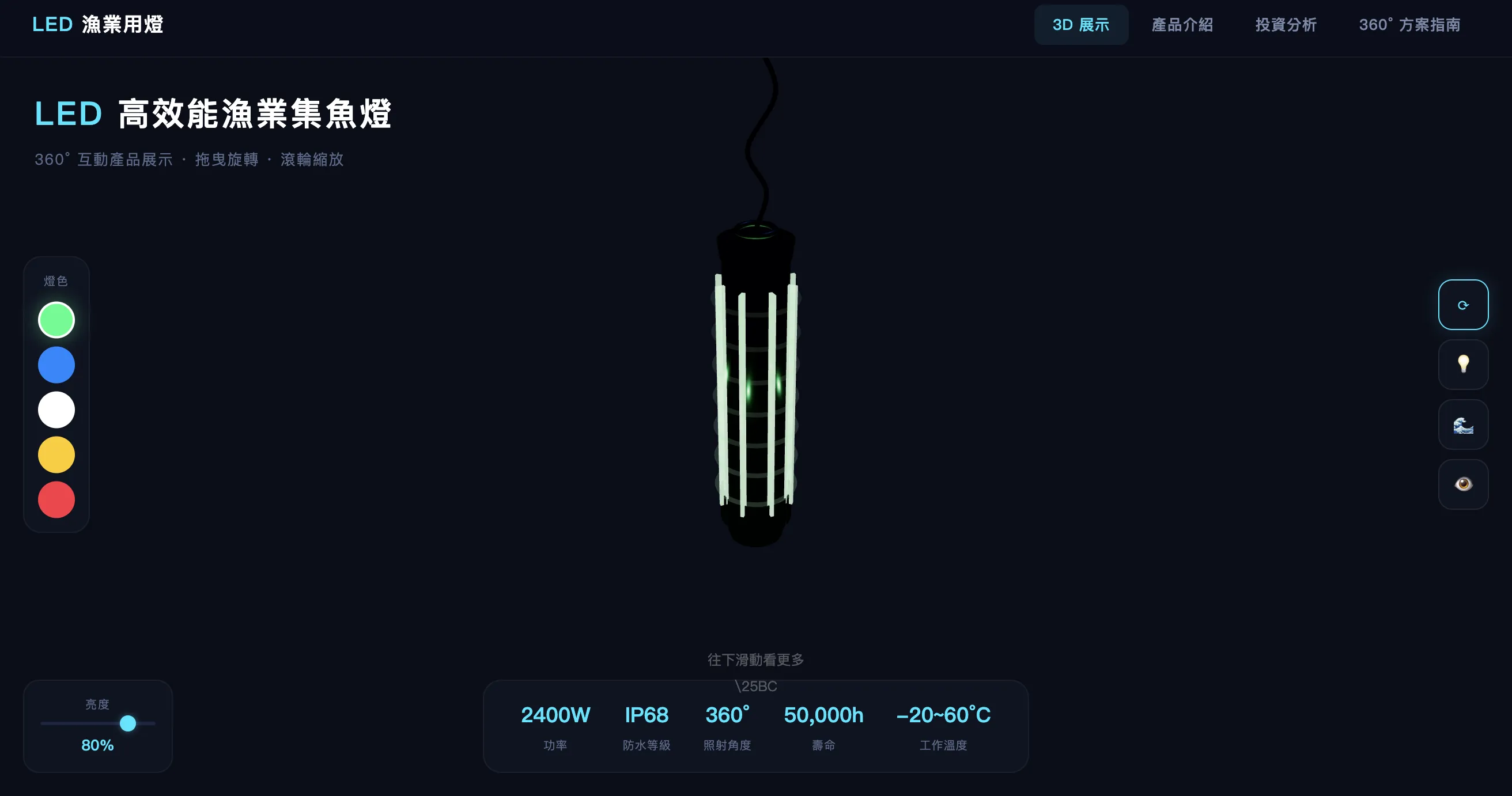 360° 環景圖 Three.js 3D 產品展示